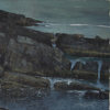 Cloc�ne Ceannuig coast.  Watercolour and gouache  310mm x 496mm