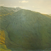 Lingmell and lingmell beck  oil on board  800mm x 1220mm