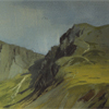 Scafell pike  watercolour and gouache  115mm x 257mm