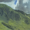 Harter fell watercolour and gouache  138mm x 278mm