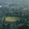 The Cricket Pitch  Oil on canvas  918mm x 613mm