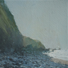 In Lee Bay  watercolour and gouache  215mm x 205mm