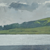 From North Roe  Watercolour and gouache  160 x 377mm