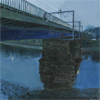 Carlisle Bridge No 2  watercolour and gouache   160mm x 160mm